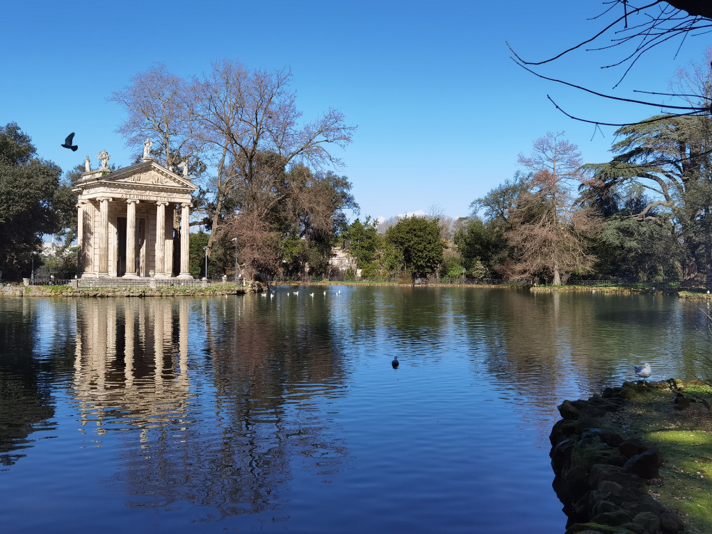 Lac et Temple d’Esculape à la Villa Borghèse
