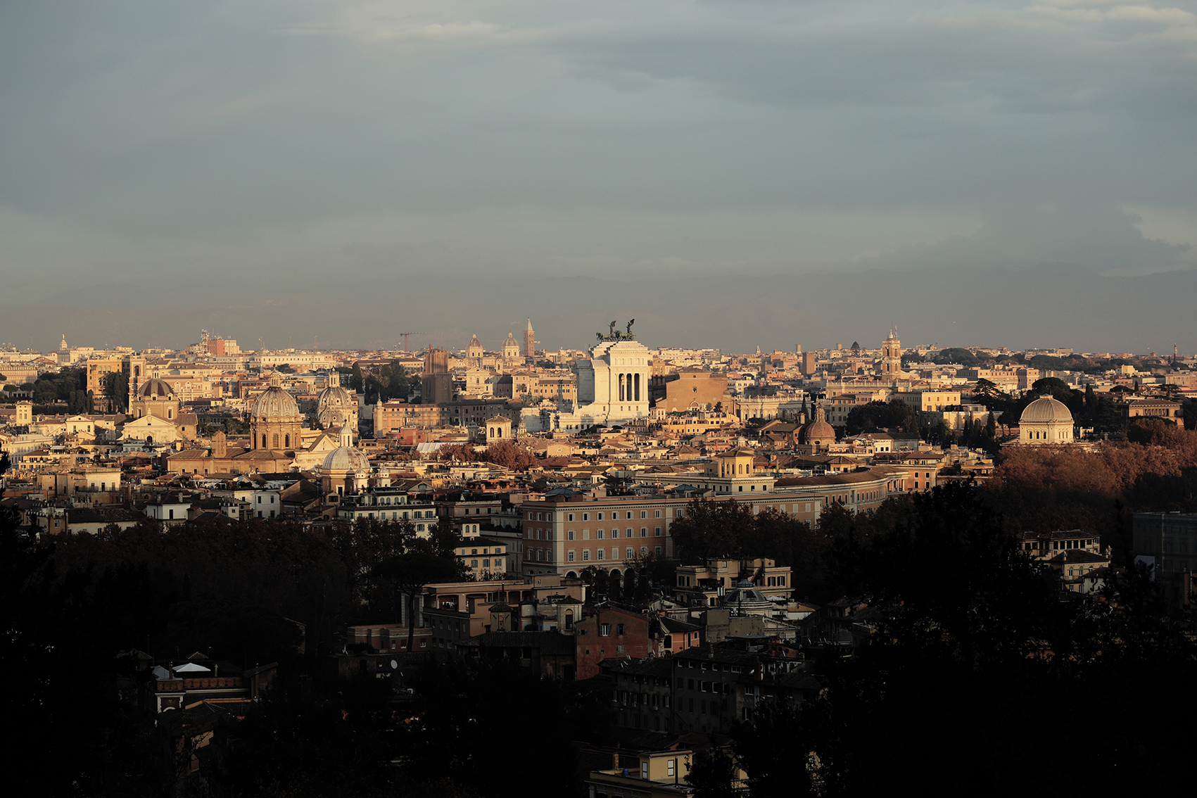 Vue panoramique de Rome depuis le Janicule